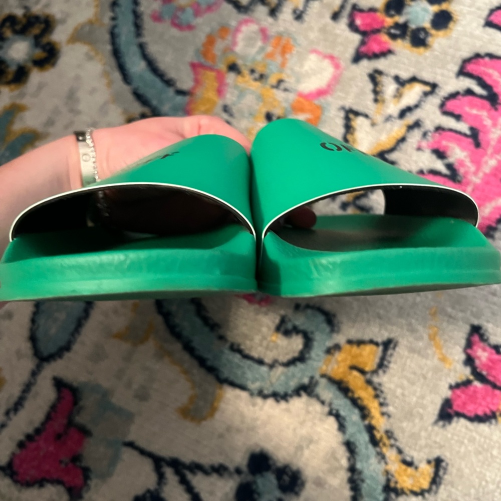 Off-White Green Slides - Picture 8 of 9